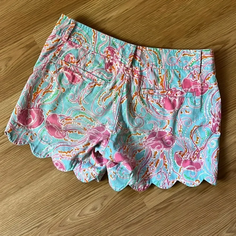 Lily Pulitzer NWOT Buttercup Shorts In Jellies Be Jammin Print Size 00